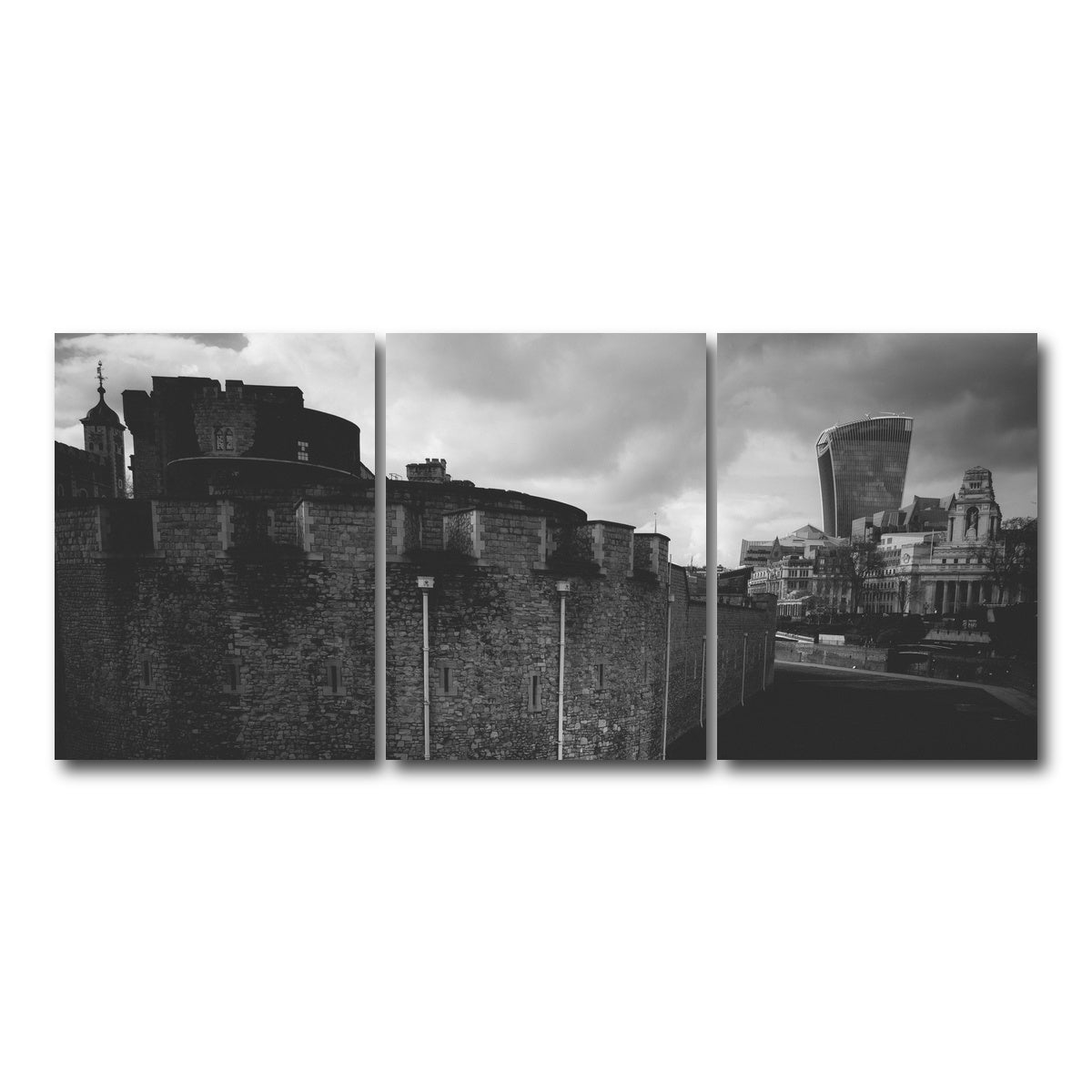 AUTO-MOCKUP WHITE | Old and New London | 3 Piece | Gallery Wrap Canvas | group=18x24