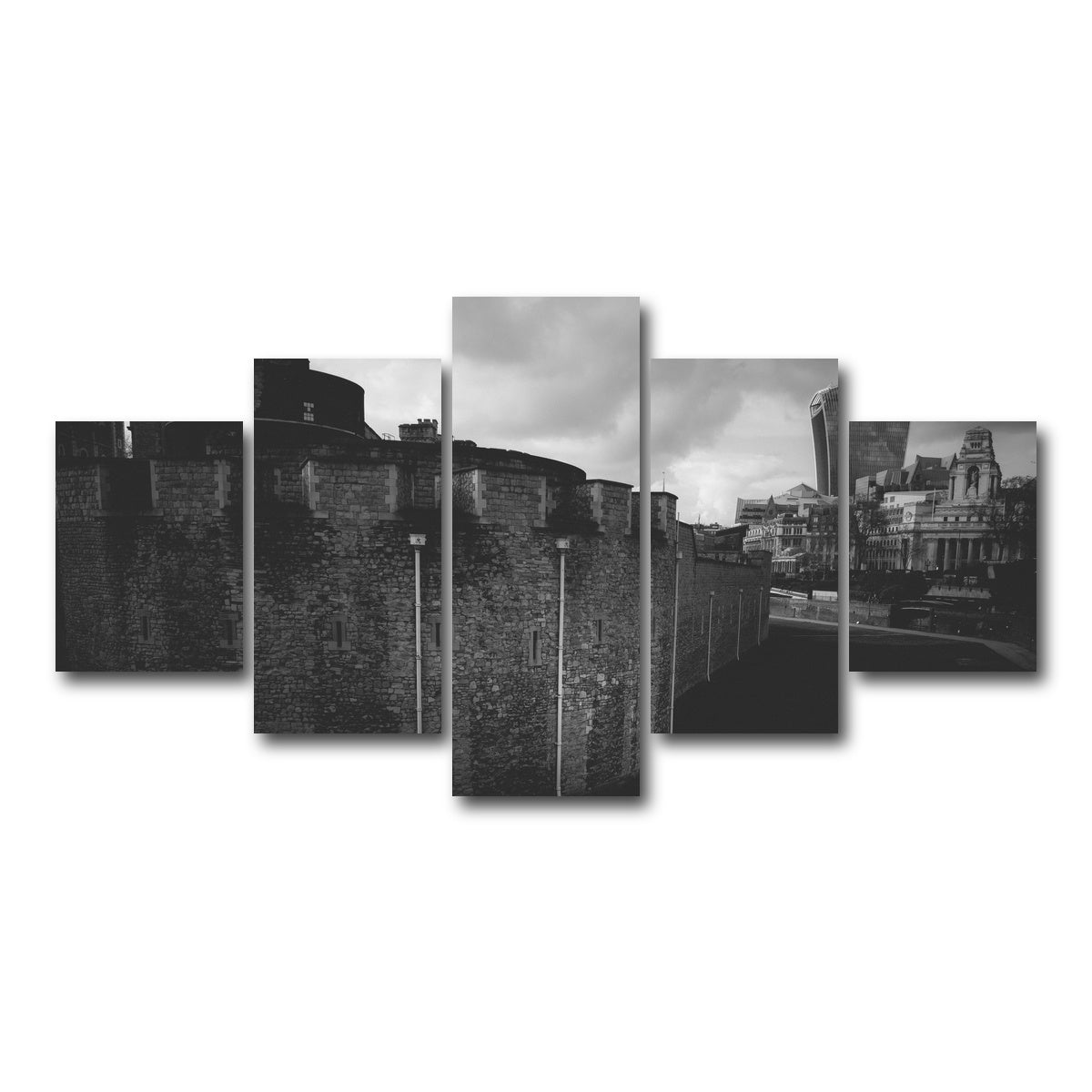 AUTO-MOCKUP WHITE | Old and New London | 5 Piece | Gallery Wrap Canvas | group=5_short
