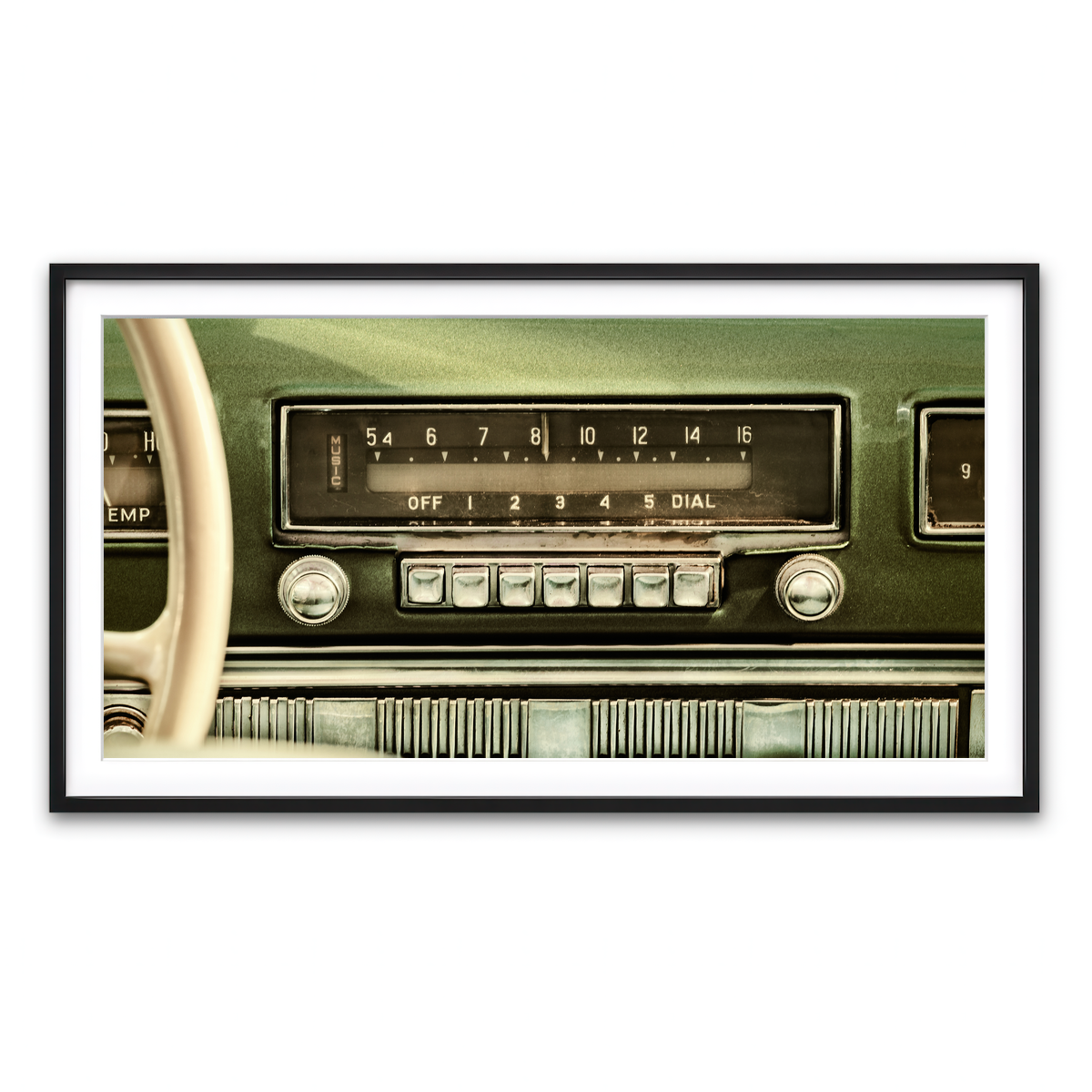 Framed Print 2x1 Black