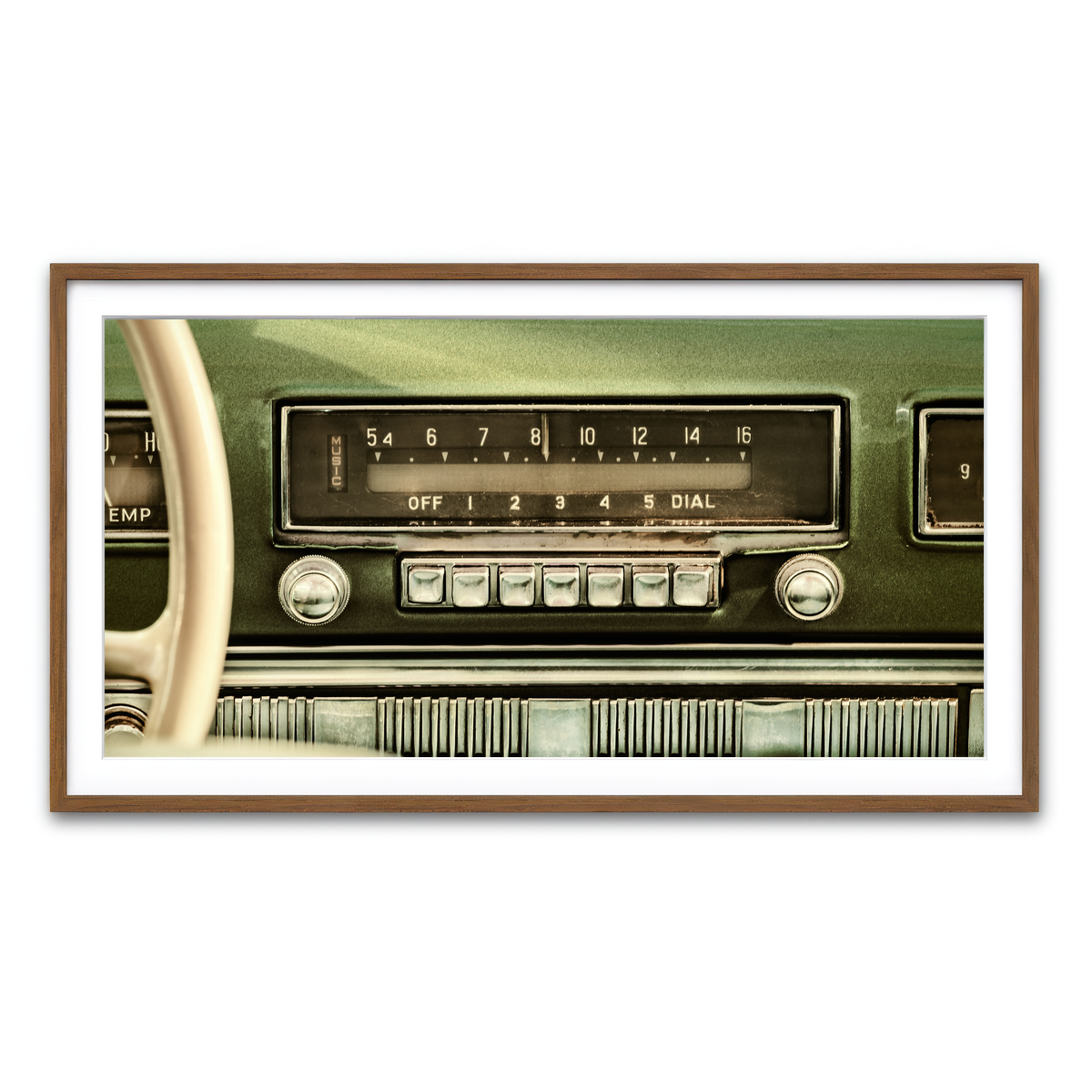 Framed Print 2x1 Walnut