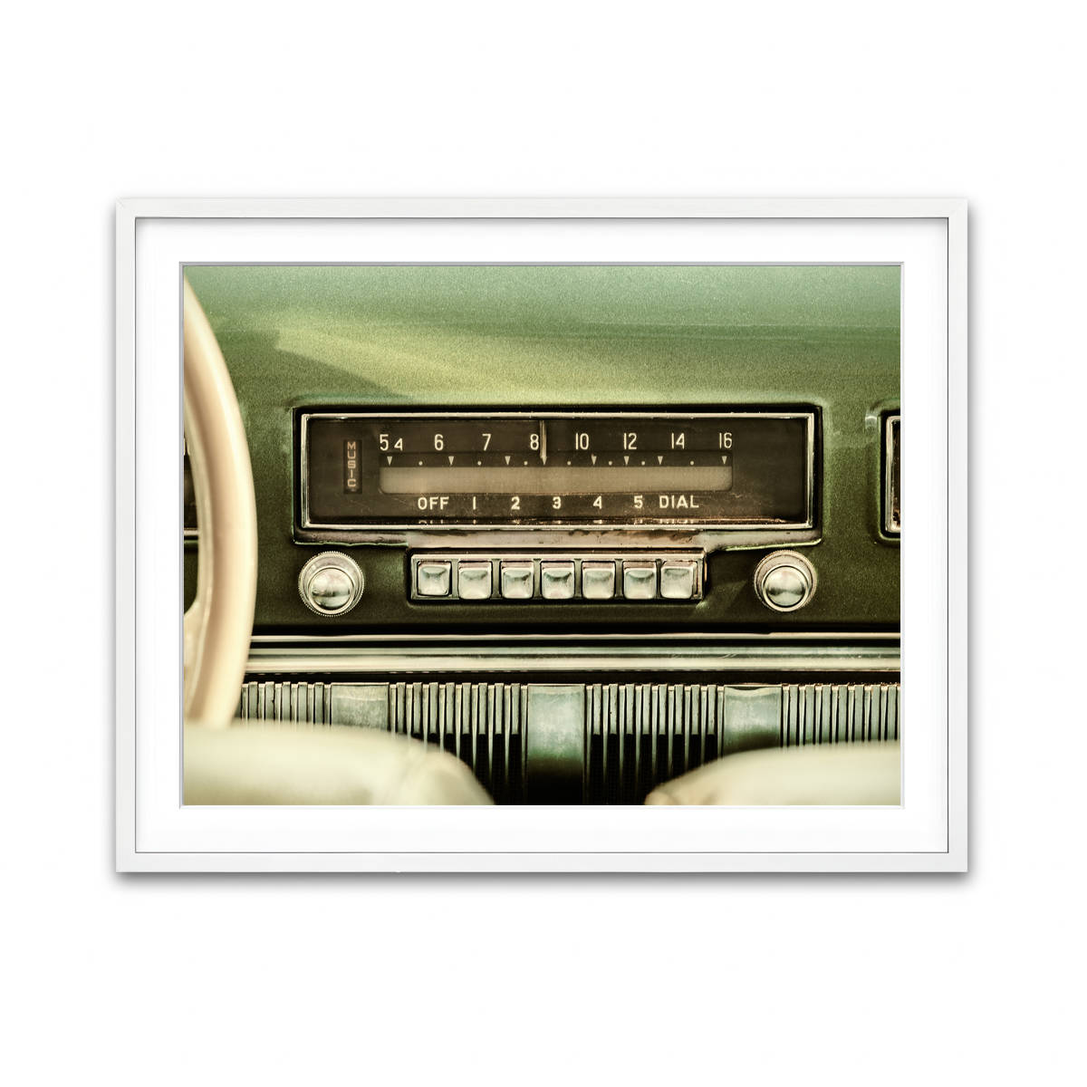 Framed Print 4x3 White