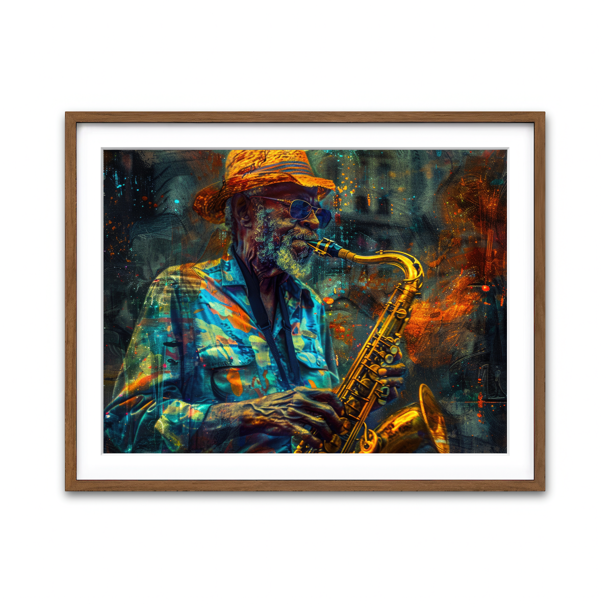 Framed Print 4x3 Walnut