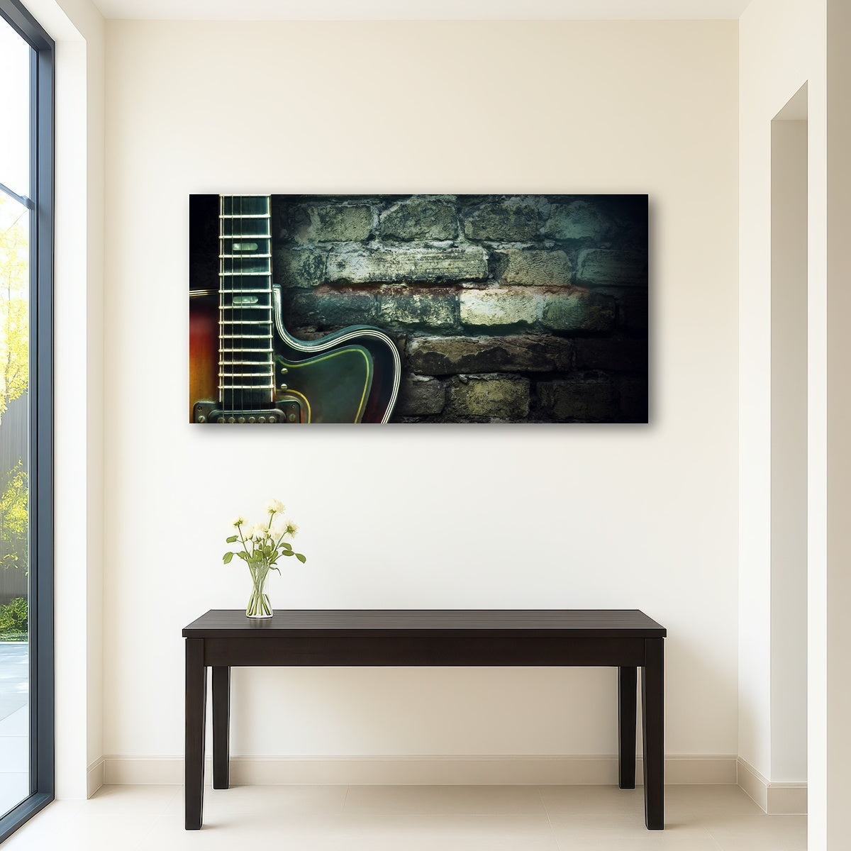 AUTO-MOCKUP ROOM | Old vintage jazz guitar