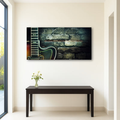 AUTO-MOCKUP ROOM | Old vintage jazz guitar