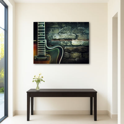 AUTO-MOCKUP ROOM | Old vintage jazz guitar