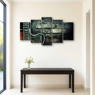 AUTO-MOCKUP ROOM | Old vintage jazz guitar