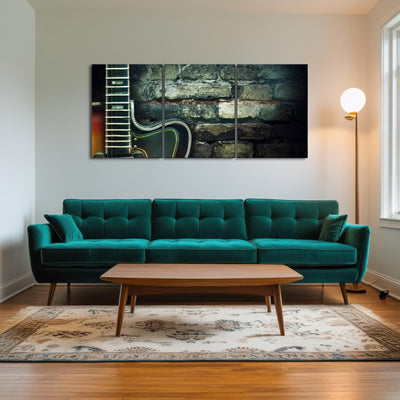 AUTO-MOCKUP ROOM | Old vintage jazz guitar