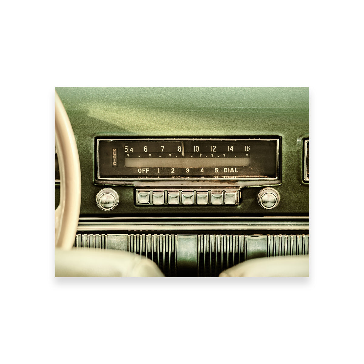 Old Car Radio Wall Art