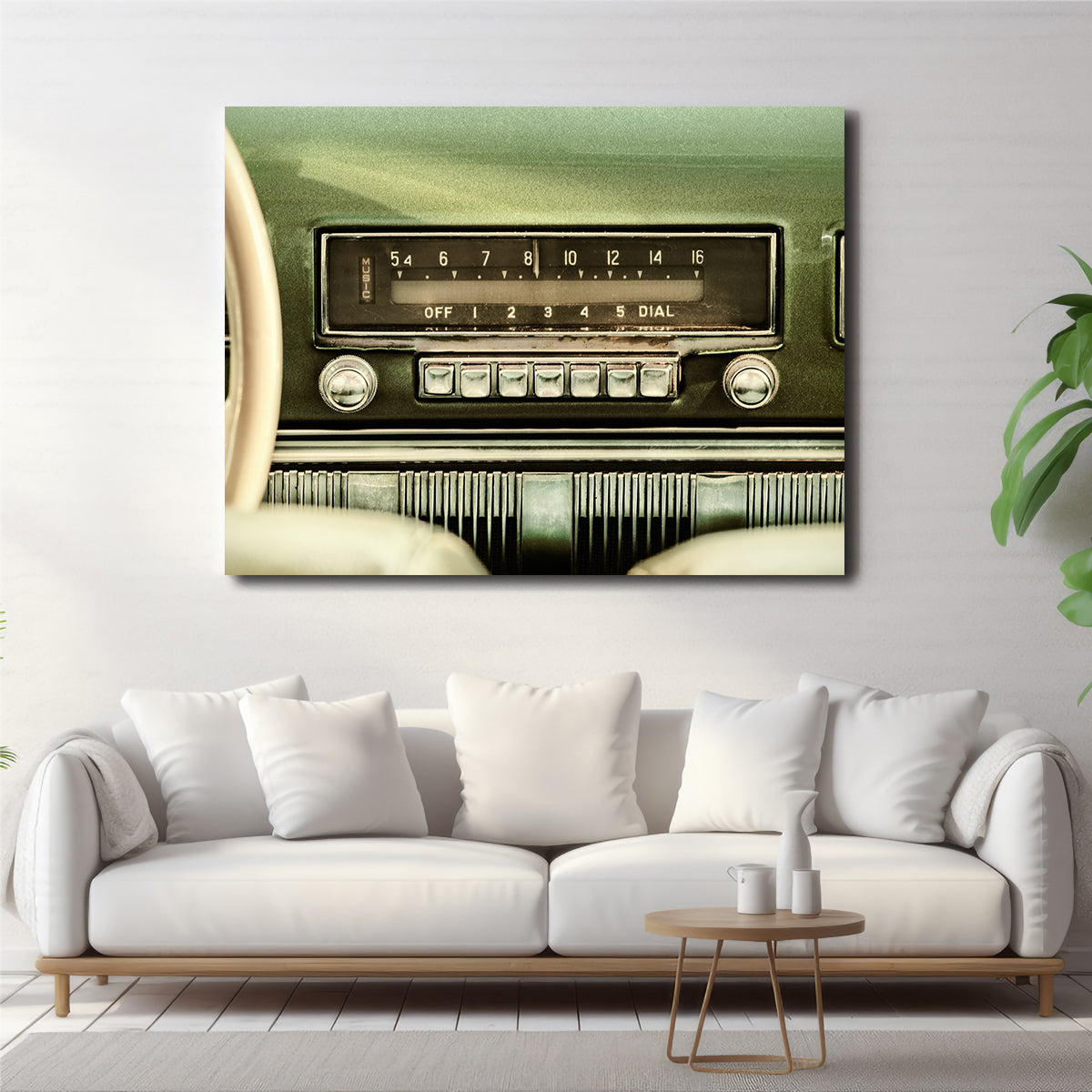 Old Car Radio Wall Art