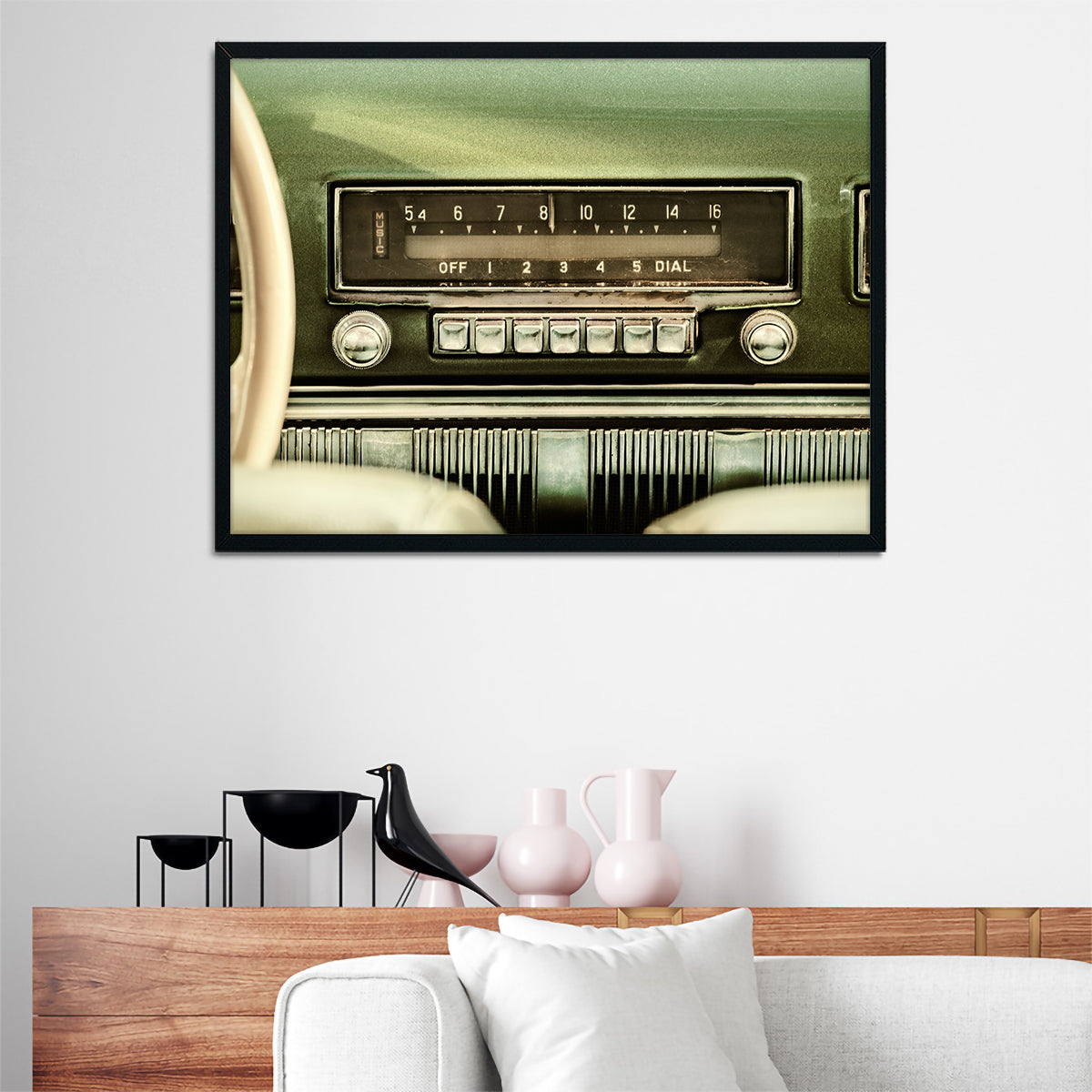 Old Car Radio Wall Art