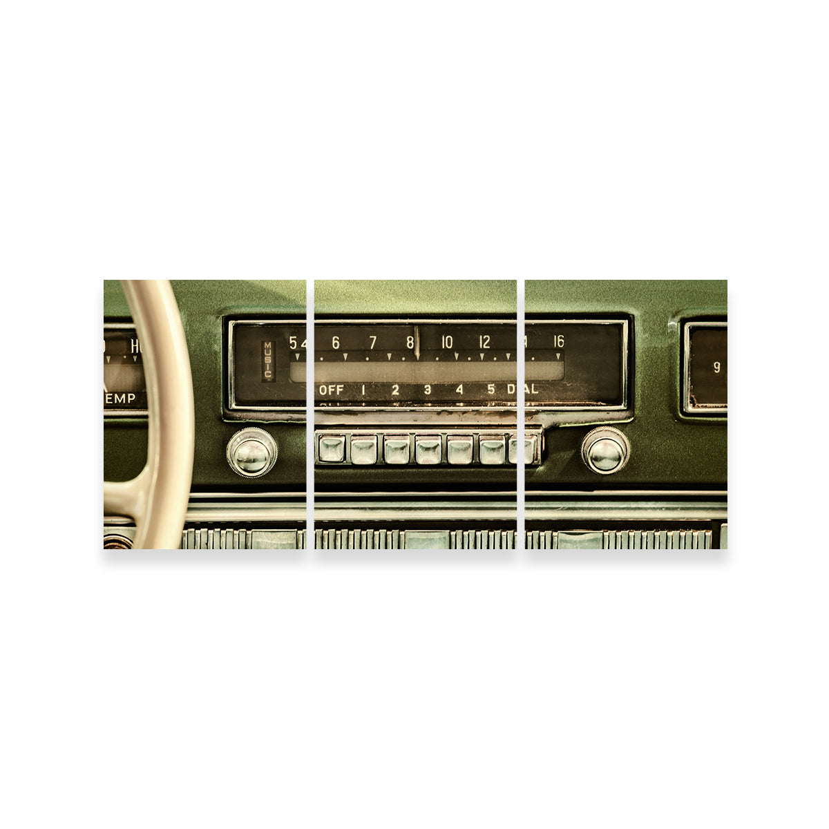 Old Car Radio Wall Art