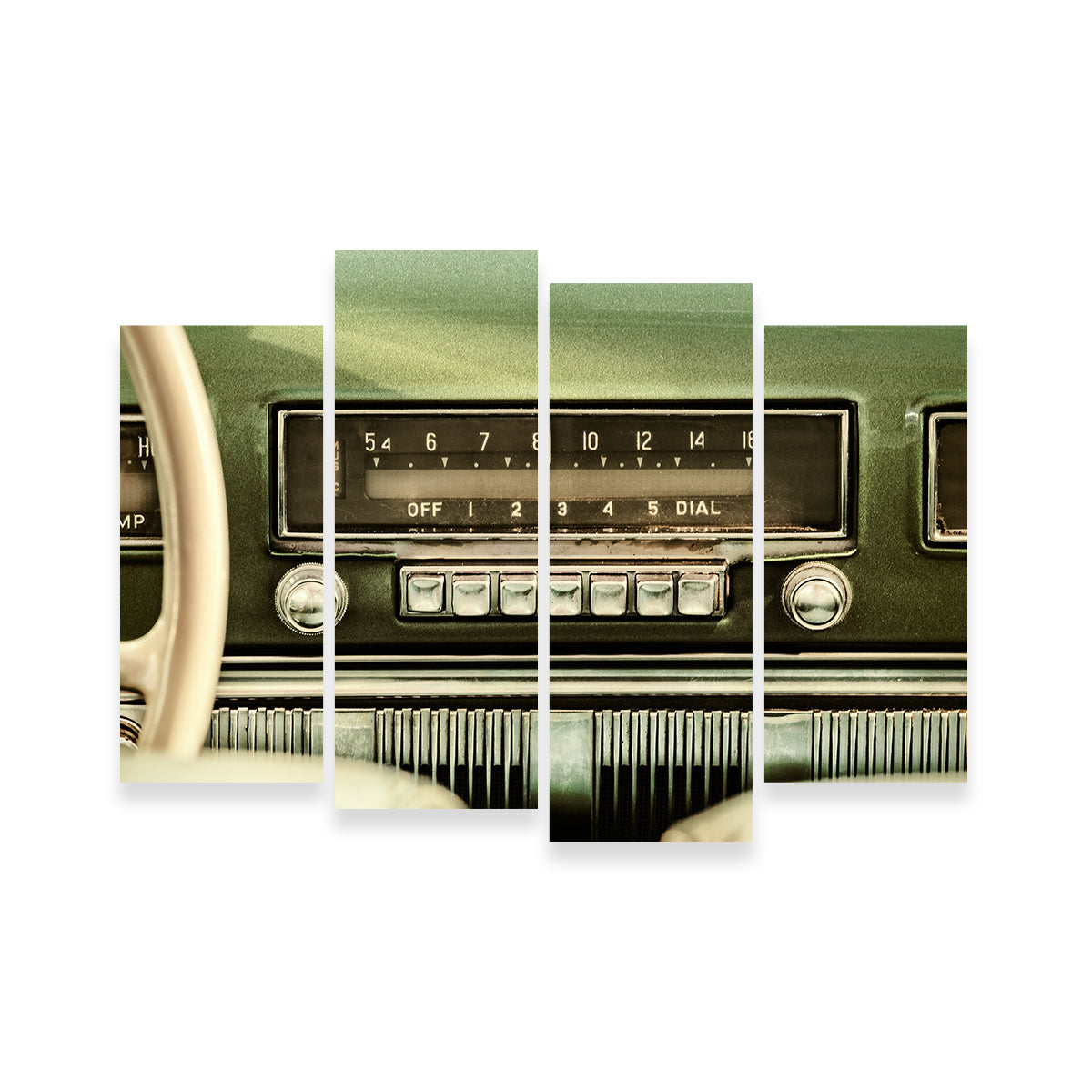 Old Car Radio Wall Art