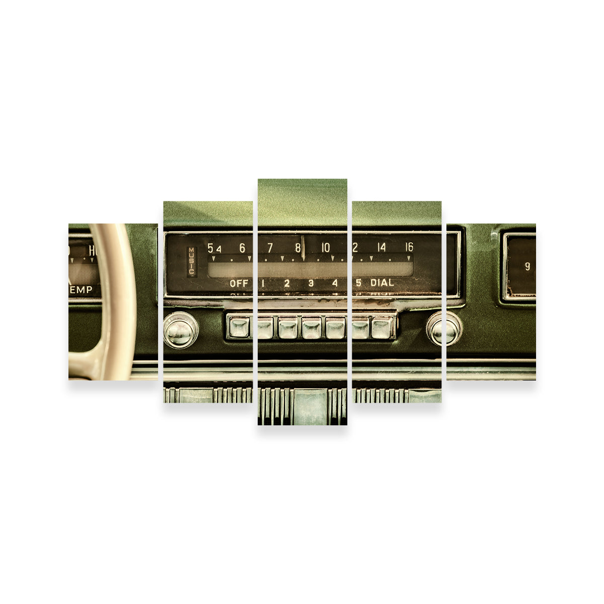 Old Car Radio Wall Art