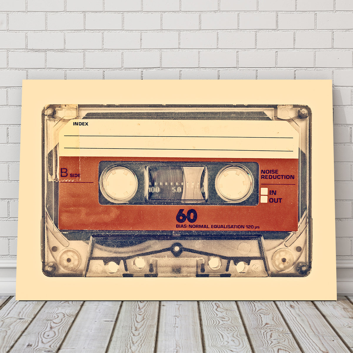 Old Compact Cassette Wall Art