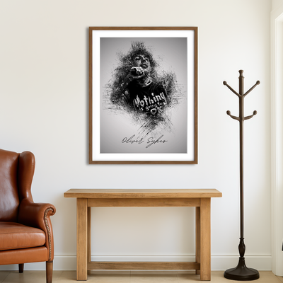 AUTO-MOCKUP ROOM | Oliver Sykes with Mic Wall Art