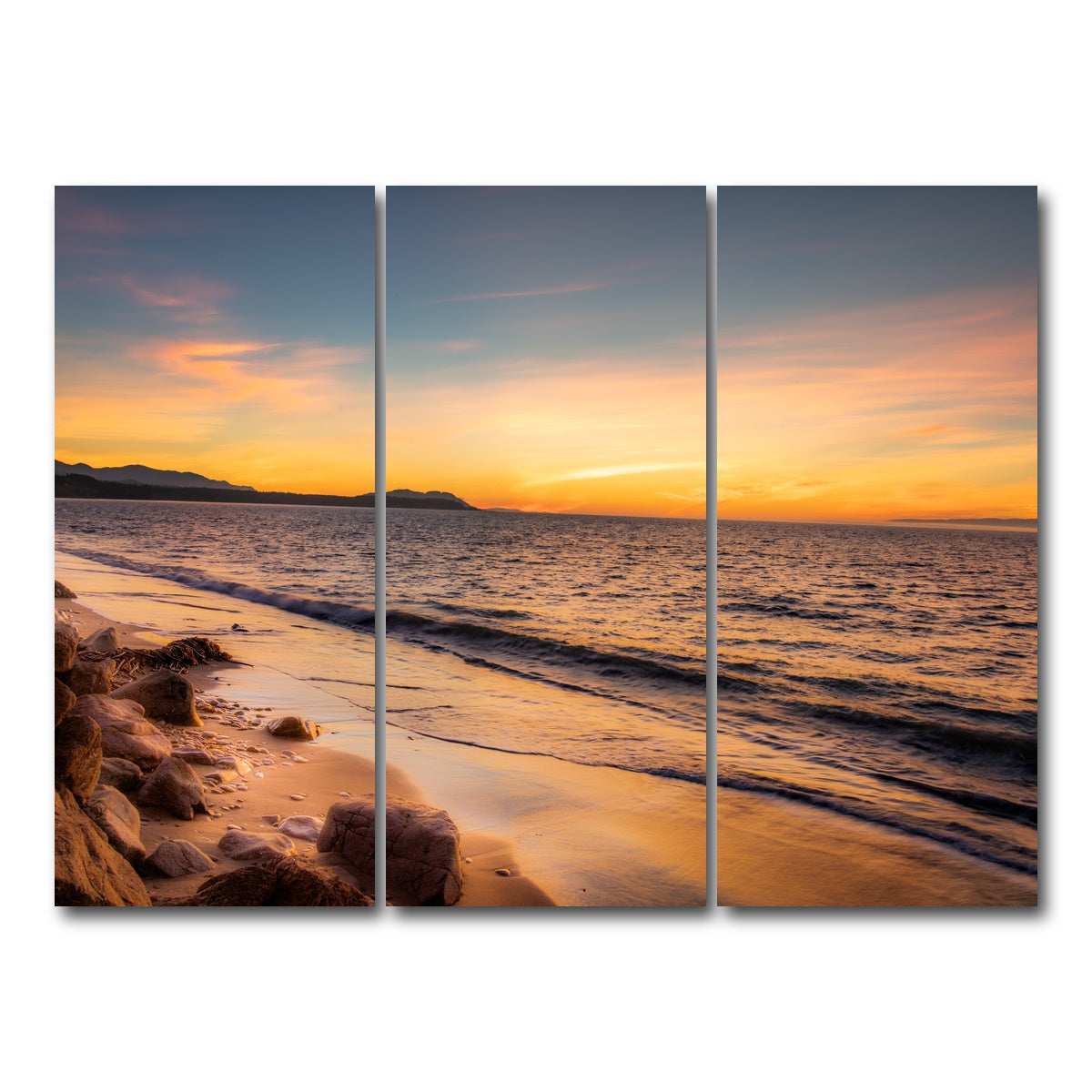 AUTO-MOCKUP WHITE | Olympic Sunset | 3 Piece | Gallery Wrap Canvas | group=8x18
