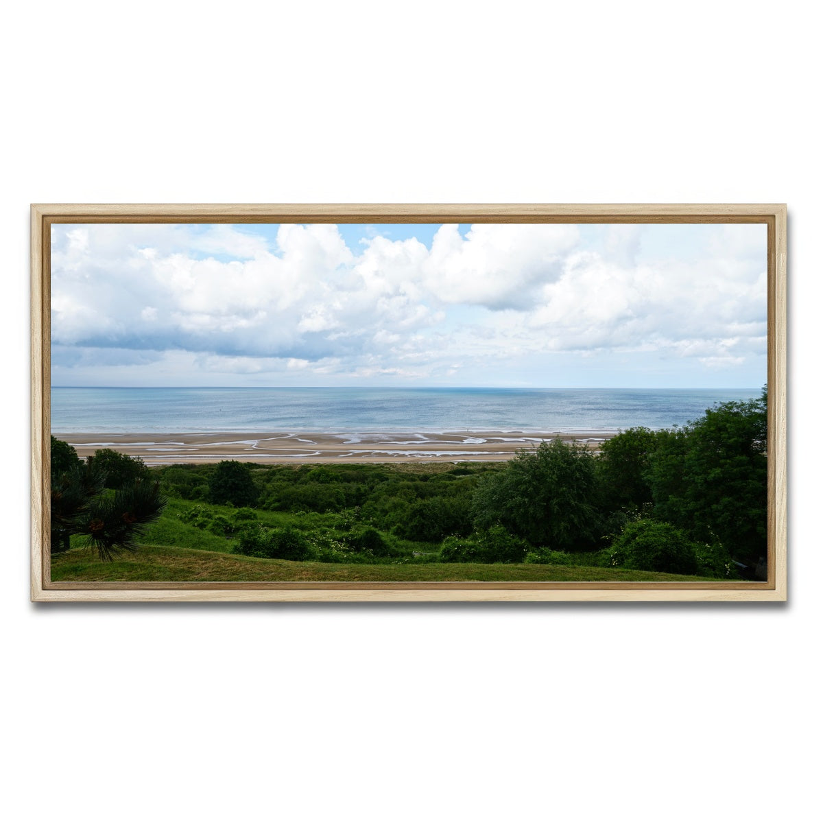 AUTO-MOCKUP WHITE | Omaha Beach | 1 Piece | Natural Framed Canvas | group=2x1