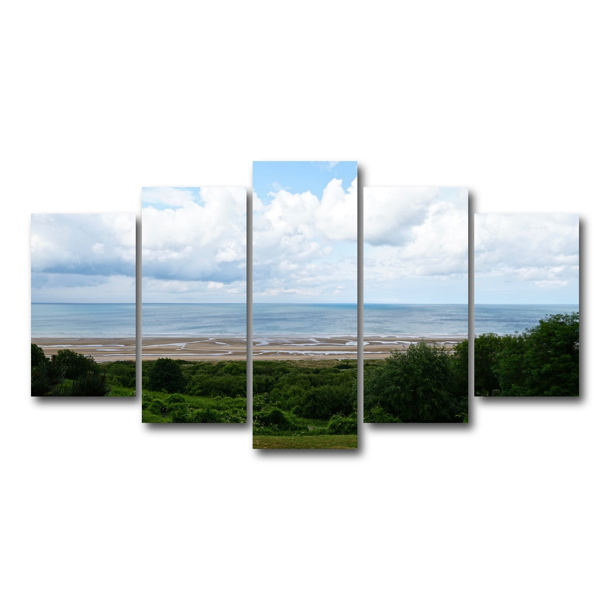 AUTO-MOCKUP WHITE | Omaha Beach | 5 Piece | Gallery Wrap Canvas | group=5_normal