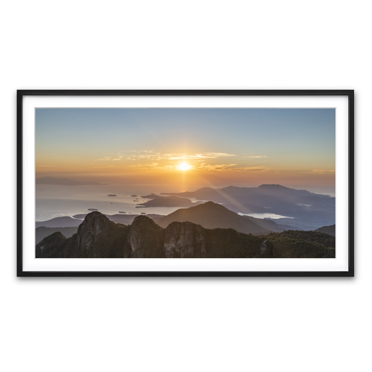 Framed Print 2x1 Black