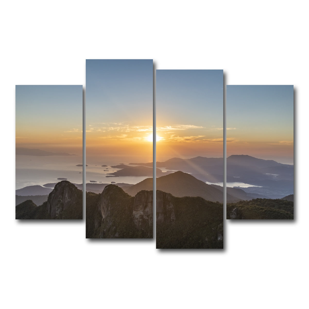 AUTO-MOCKUP WHITE | On Top of the World | 4 Piece | Gallery Wrap Canvas | group=4_short