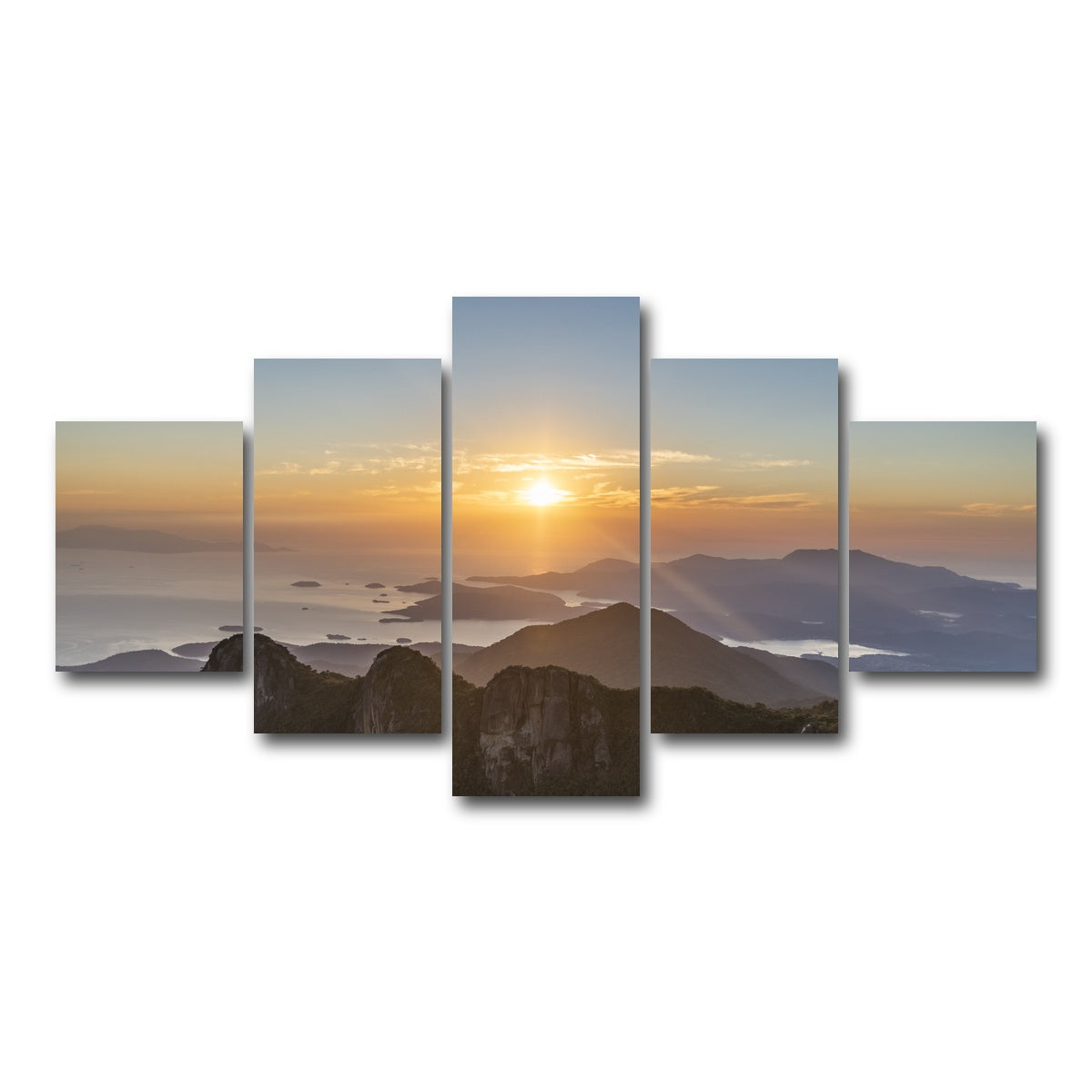 AUTO-MOCKUP WHITE | On Top of the World | 5 Piece | Gallery Wrap Canvas | group=5_short