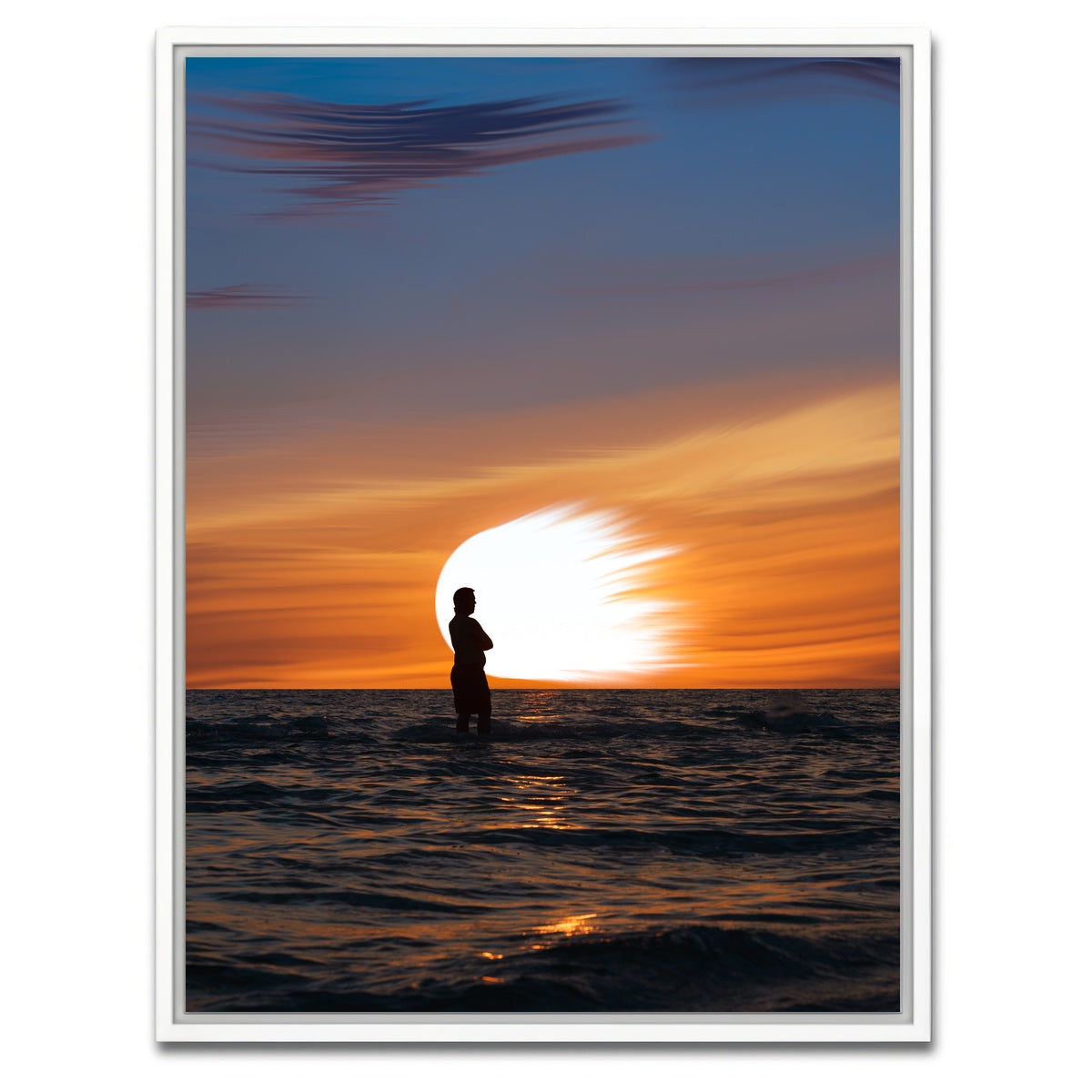AUTO-MOCKUP WHITE | On Watch in the Water | 1 Piece | White Framed Canvas | group=3x4