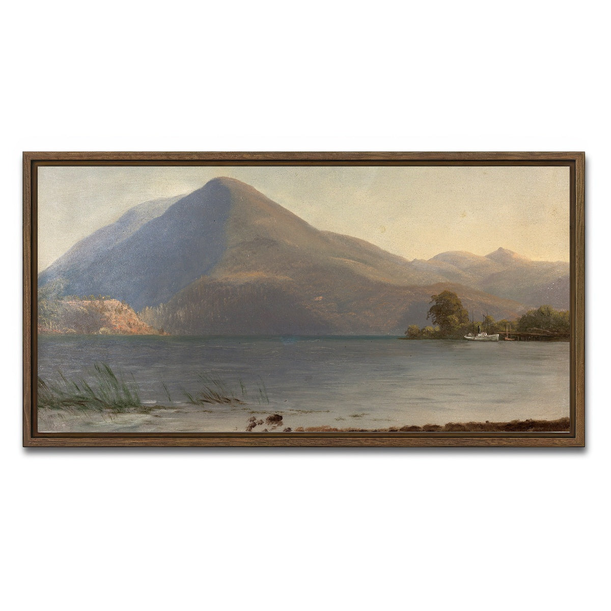 AUTO-MOCKUP WHITE | On the Hudson | 1 Piece | Walnut Framed Canvas | group=2x1