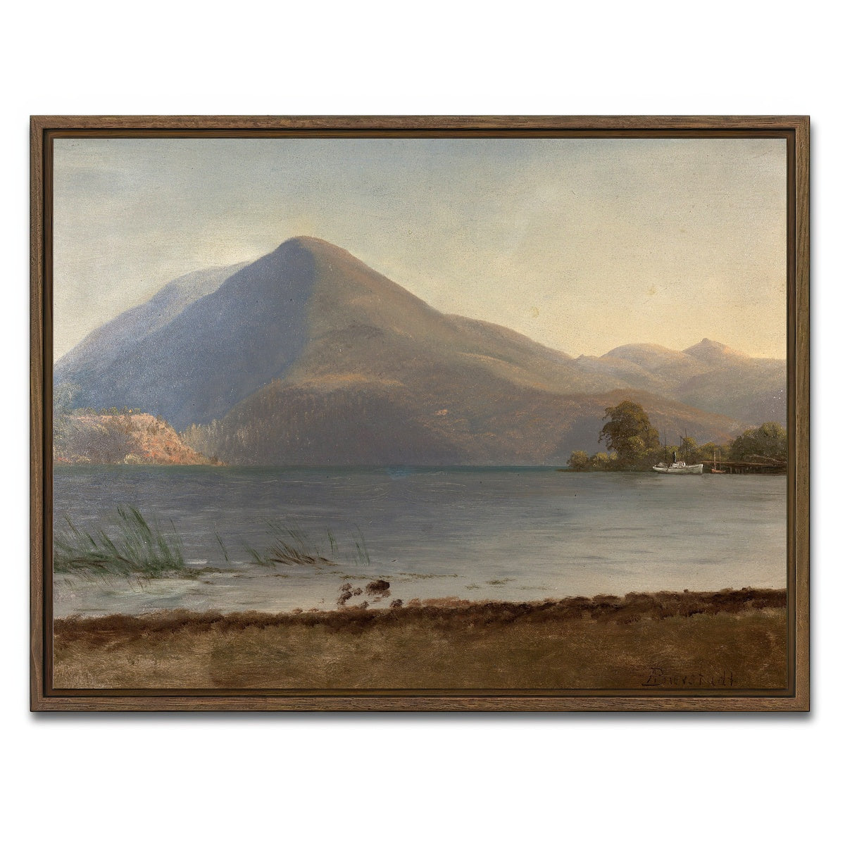 AUTO-MOCKUP WHITE | On the Hudson | 1 Piece | Walnut Framed Canvas | group=4x3