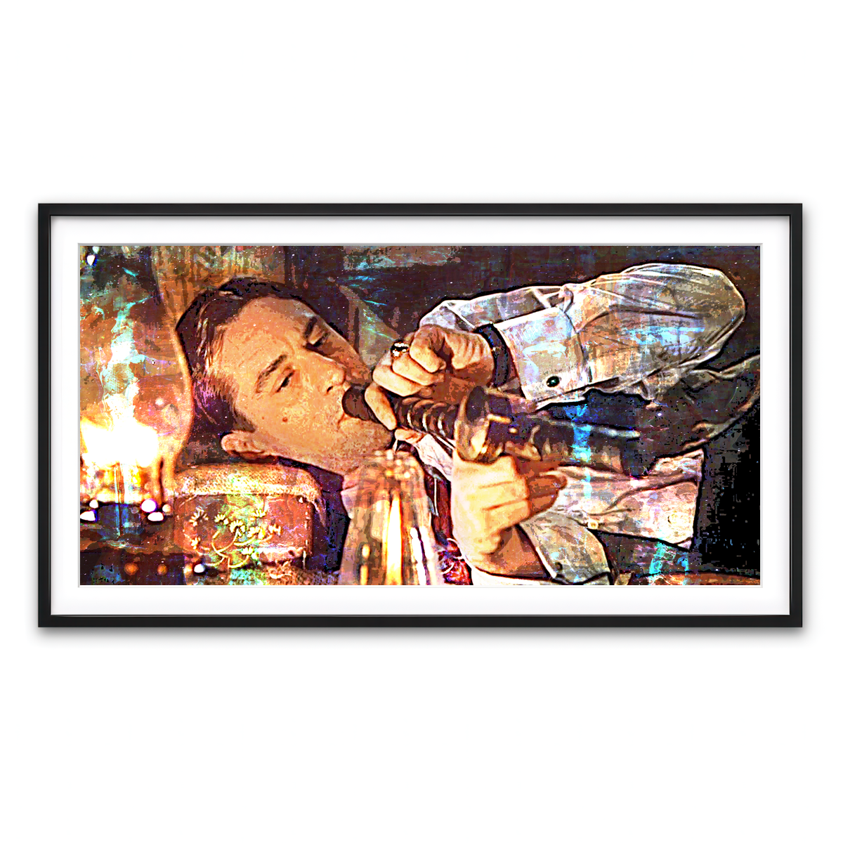 Framed Print 2x1 Black