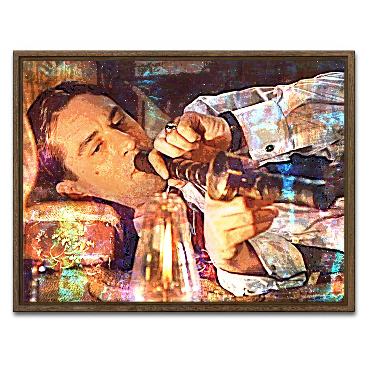 AUTO-MOCKUP WHITE | Once Upon A Time In America | 1 Piece | Walnut Framed Canvas | group=4x3