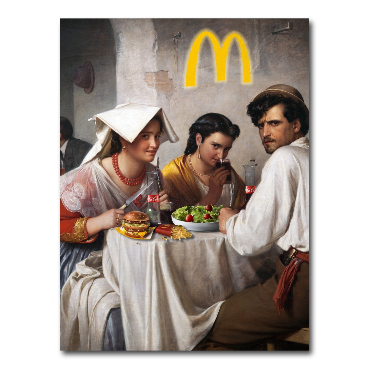 AUTO-MOCKUP WHITE | Once Upon The Time At McDonalds | 1 Piece | Gallery Wrap Canvas | group=3x4
