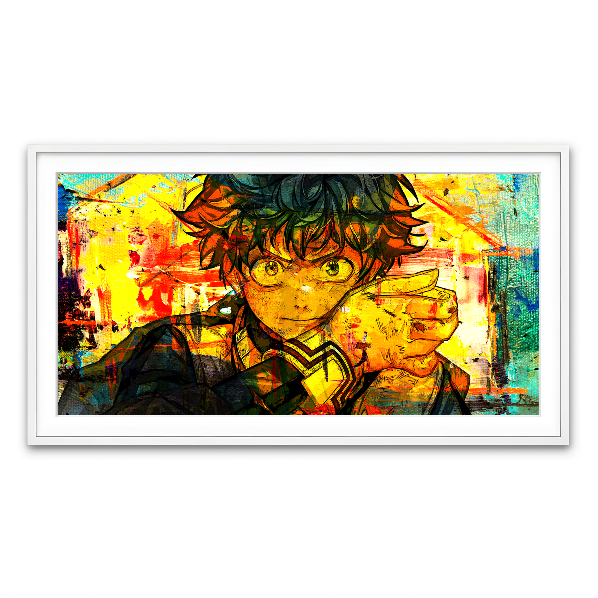 Framed Print 2x1 White