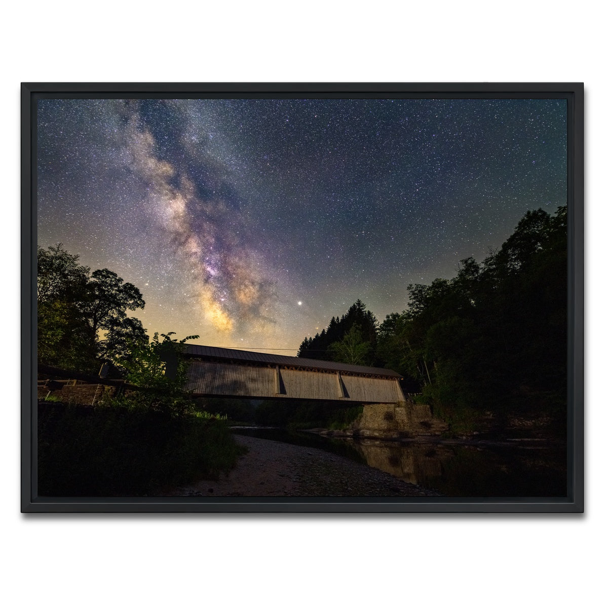 AUTO-MOCKUP WHITE | One Lane Ahead | 1 Piece | Black Framed Canvas | group=4x3