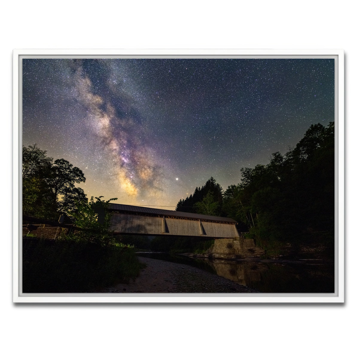 AUTO-MOCKUP WHITE | One Lane Ahead | 1 Piece | White Framed Canvas | group=4x3