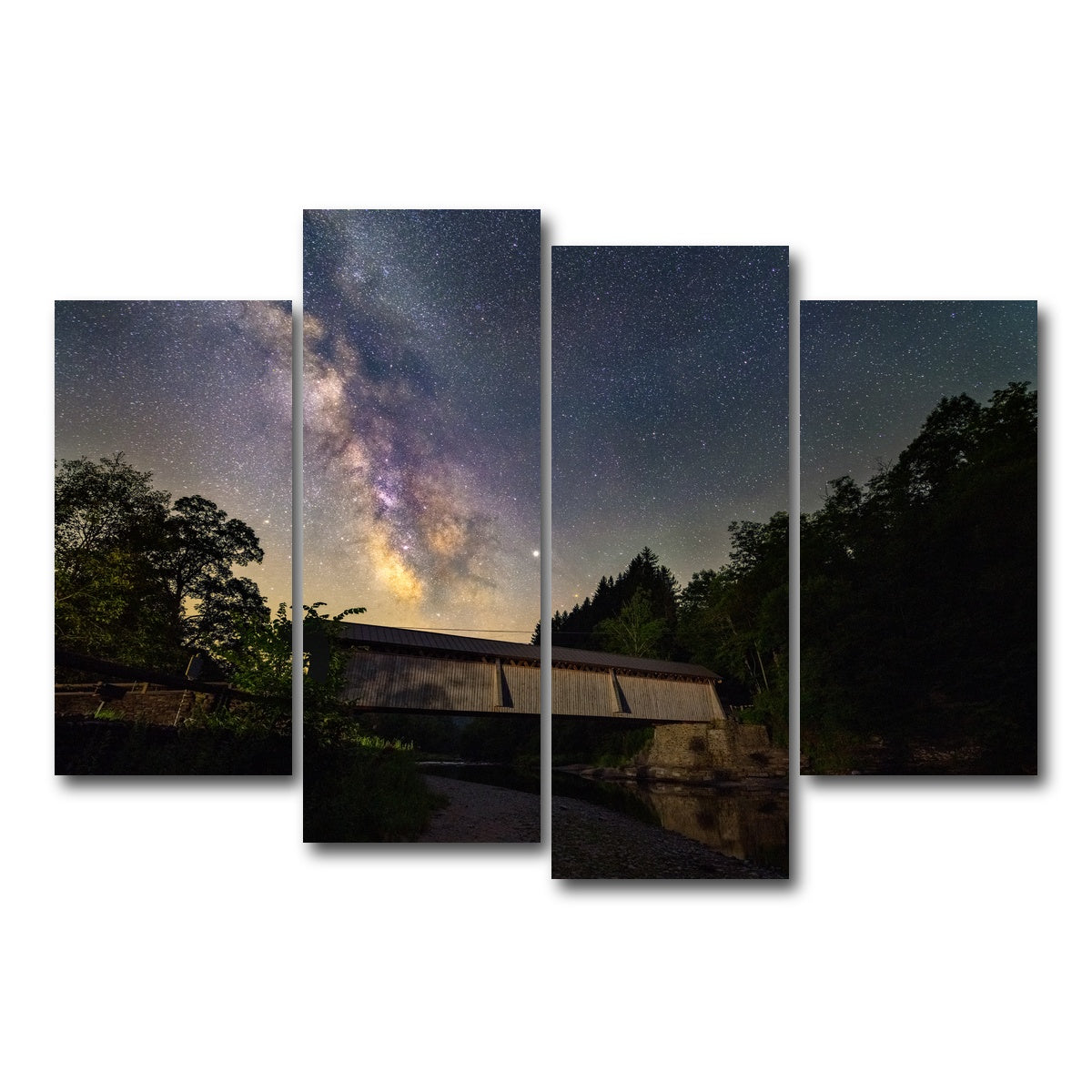 AUTO-MOCKUP WHITE | One Lane Ahead | 4 Piece | Gallery Wrap Canvas | group=4_short