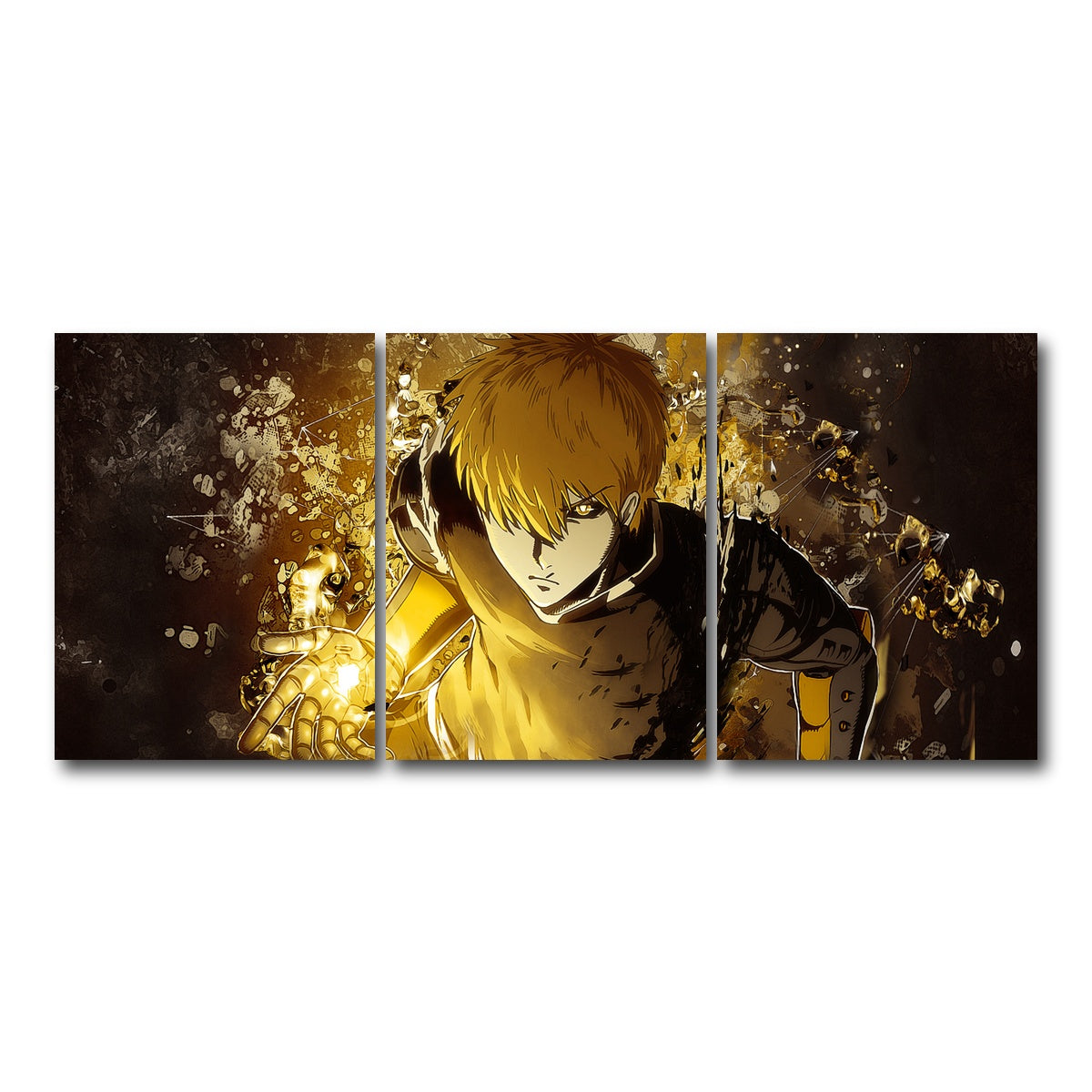 AUTO-MOCKUP WHITE | One Punch Man | 3 Piece | Gallery Wrap Canvas | group=18x24