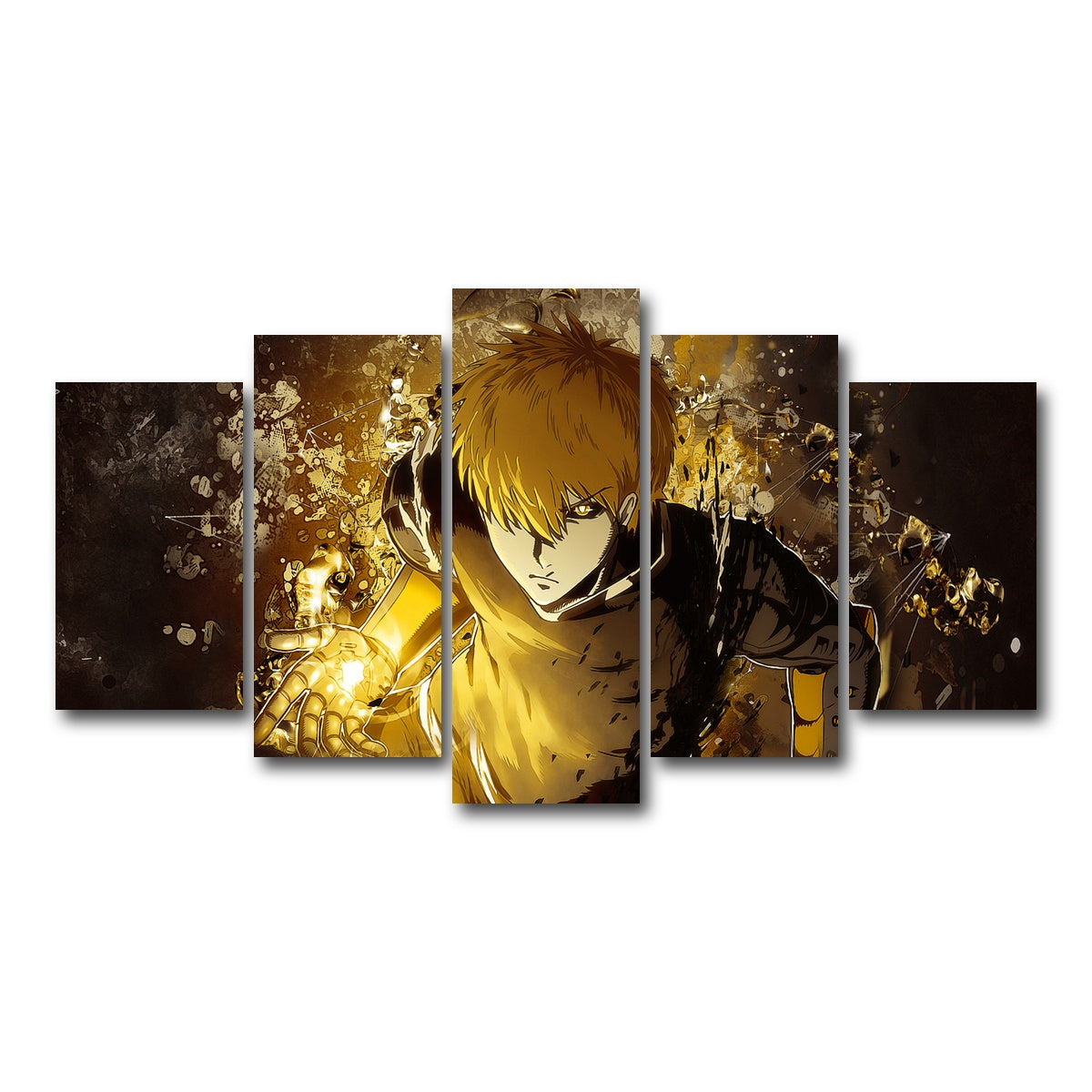 AUTO-MOCKUP WHITE | One Punch Man | 5 Piece | Gallery Wrap Canvas | group=5_normal