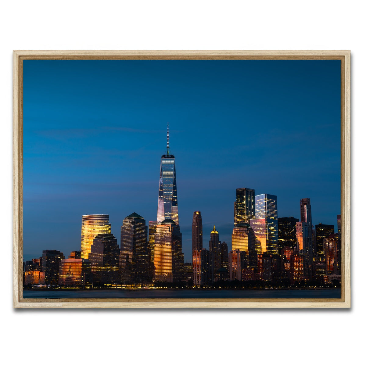 AUTO-MOCKUP WHITE | One World Trade Center | 1 Piece | Natural Framed Canvas | group=4x3