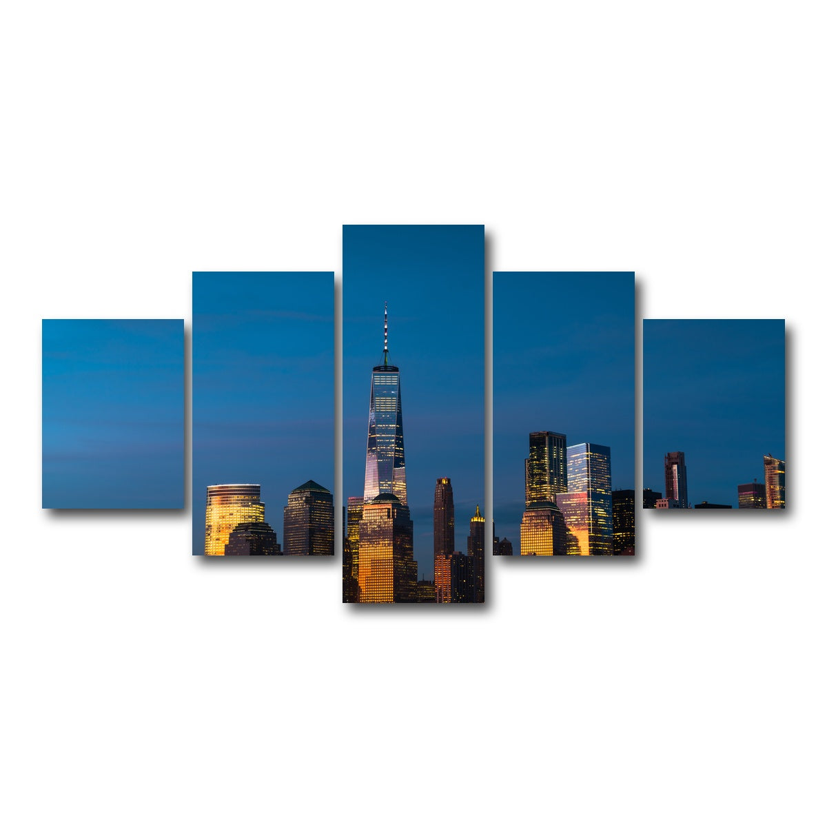 AUTO-MOCKUP WHITE | One World Trade Center | 5 Piece | Gallery Wrap Canvas | group=5_short