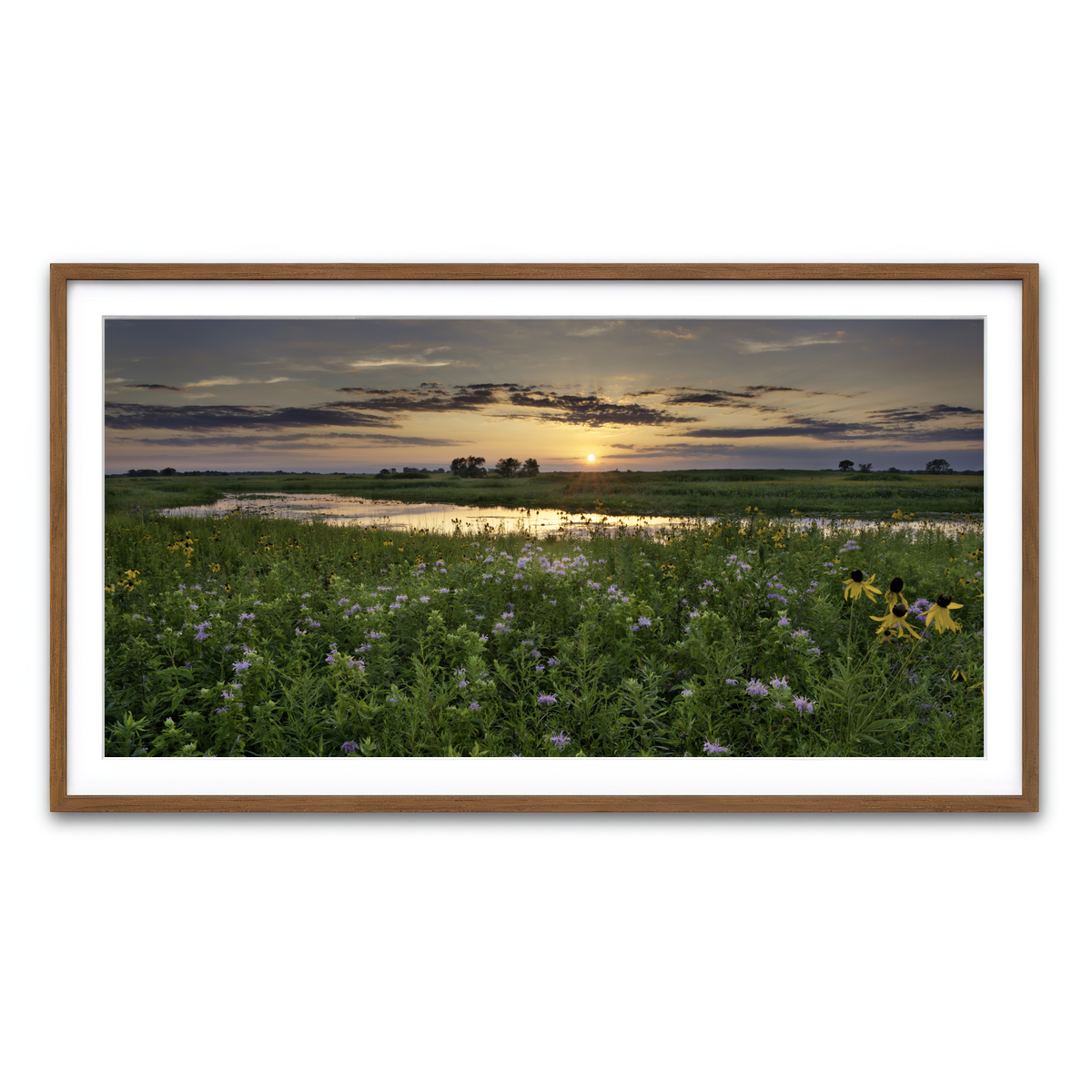 Framed Print 2x1 Walnut