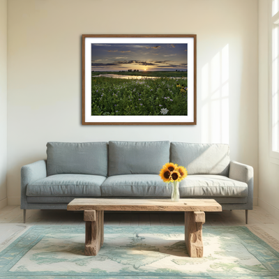 AUTO-MOCKUP ROOM | Open Field in Illinois Wall Art