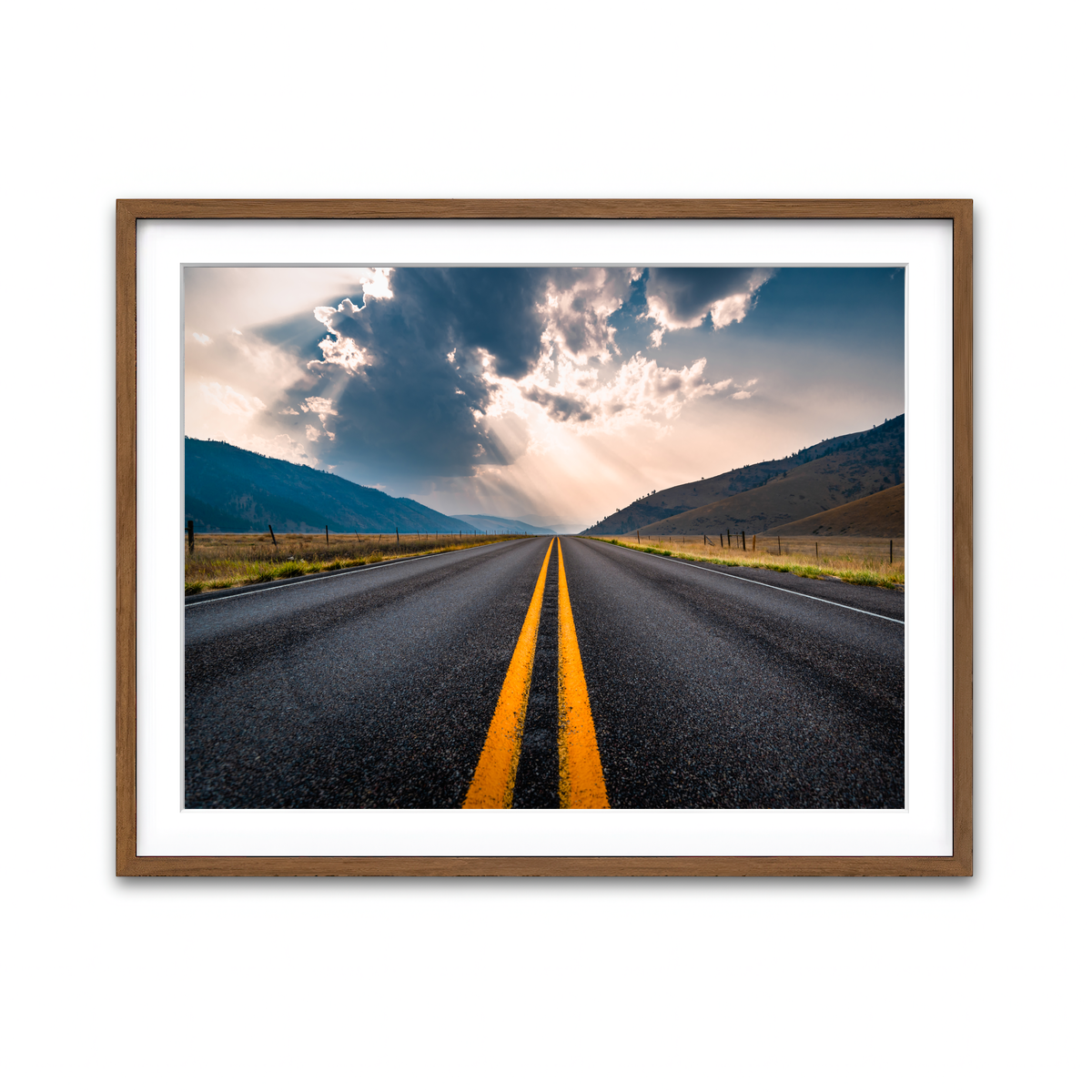 Framed Print 4x3 Walnut