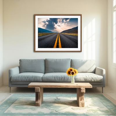 AUTO-MOCKUP ROOM | Open Road Wall Art