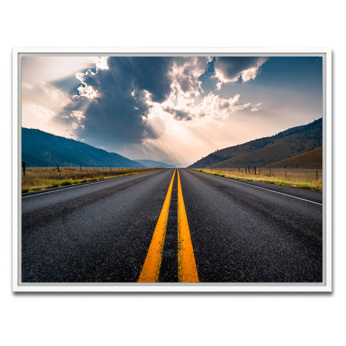 AUTO-MOCKUP WHITE | Open Road | 1 Piece | White Framed Canvas | group=4x3