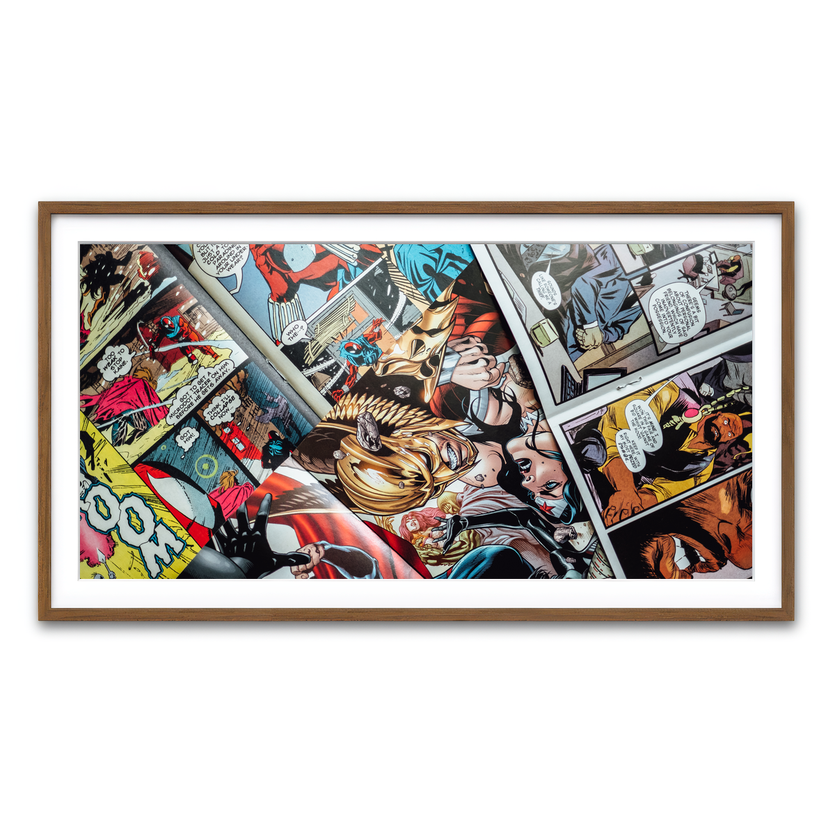 Framed Print 2x1 Walnut