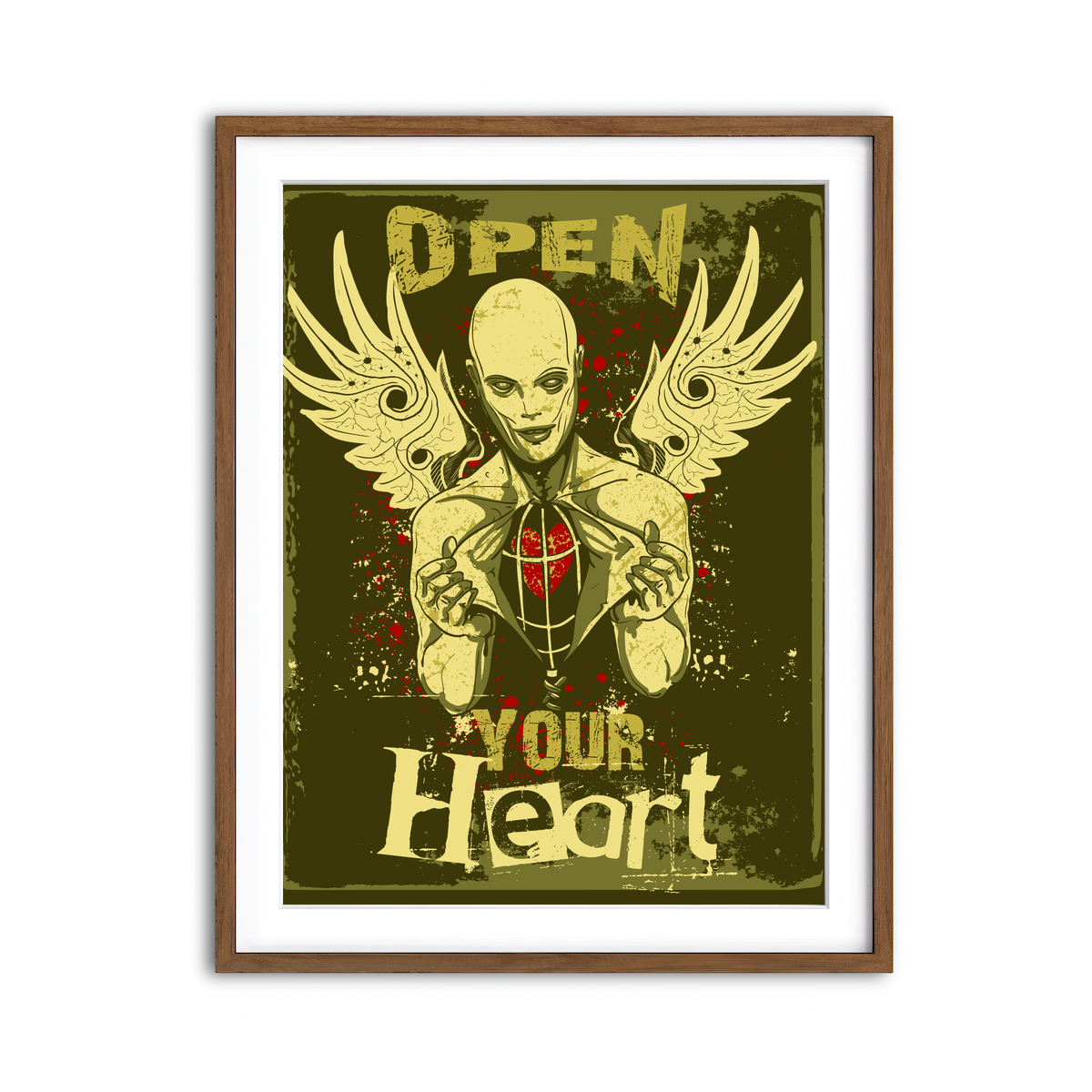 Framed Print 3x4 Walnut