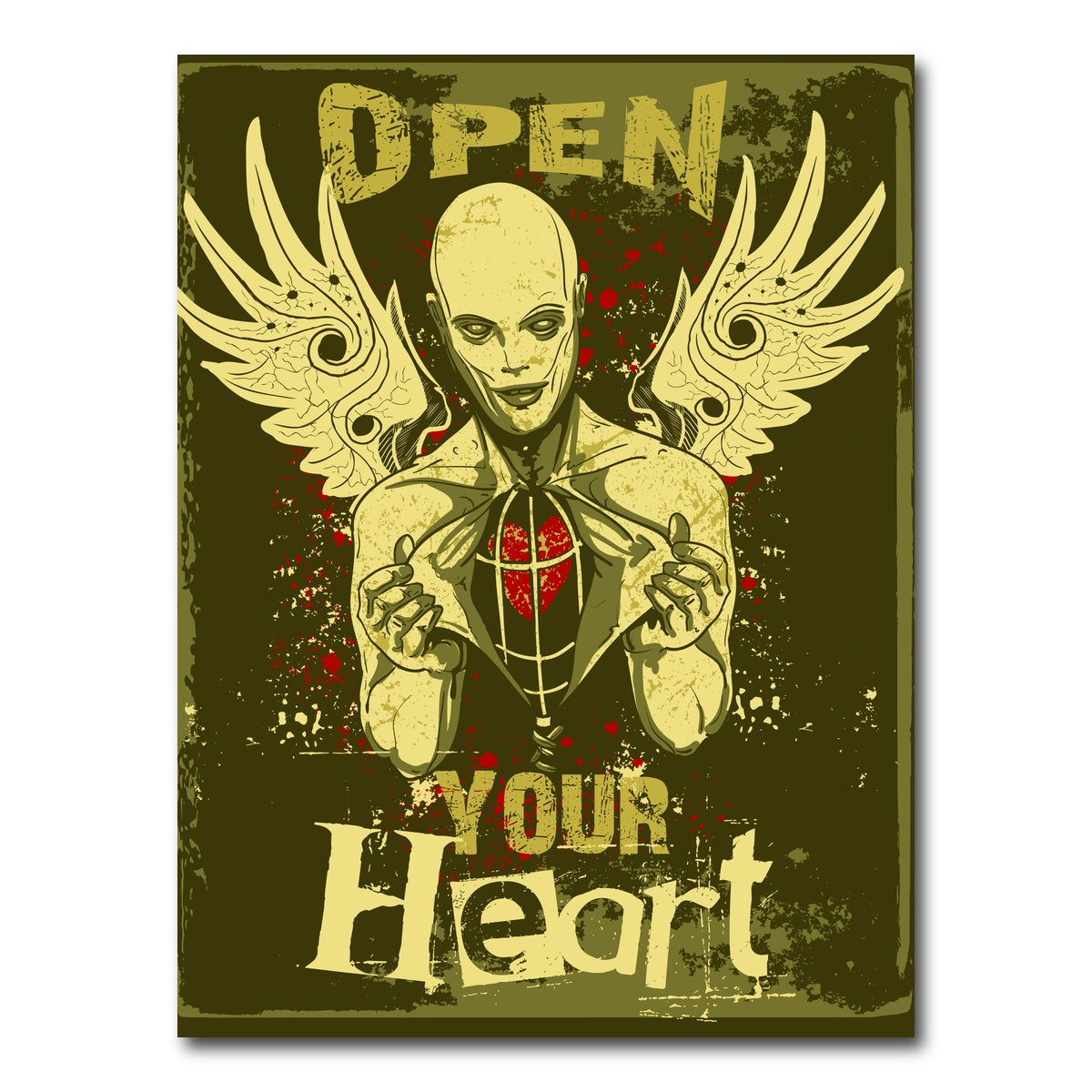 AUTO-MOCKUP WHITE | Open your heart | 1 Piece | Gallery Wrap Canvas | group=3x4