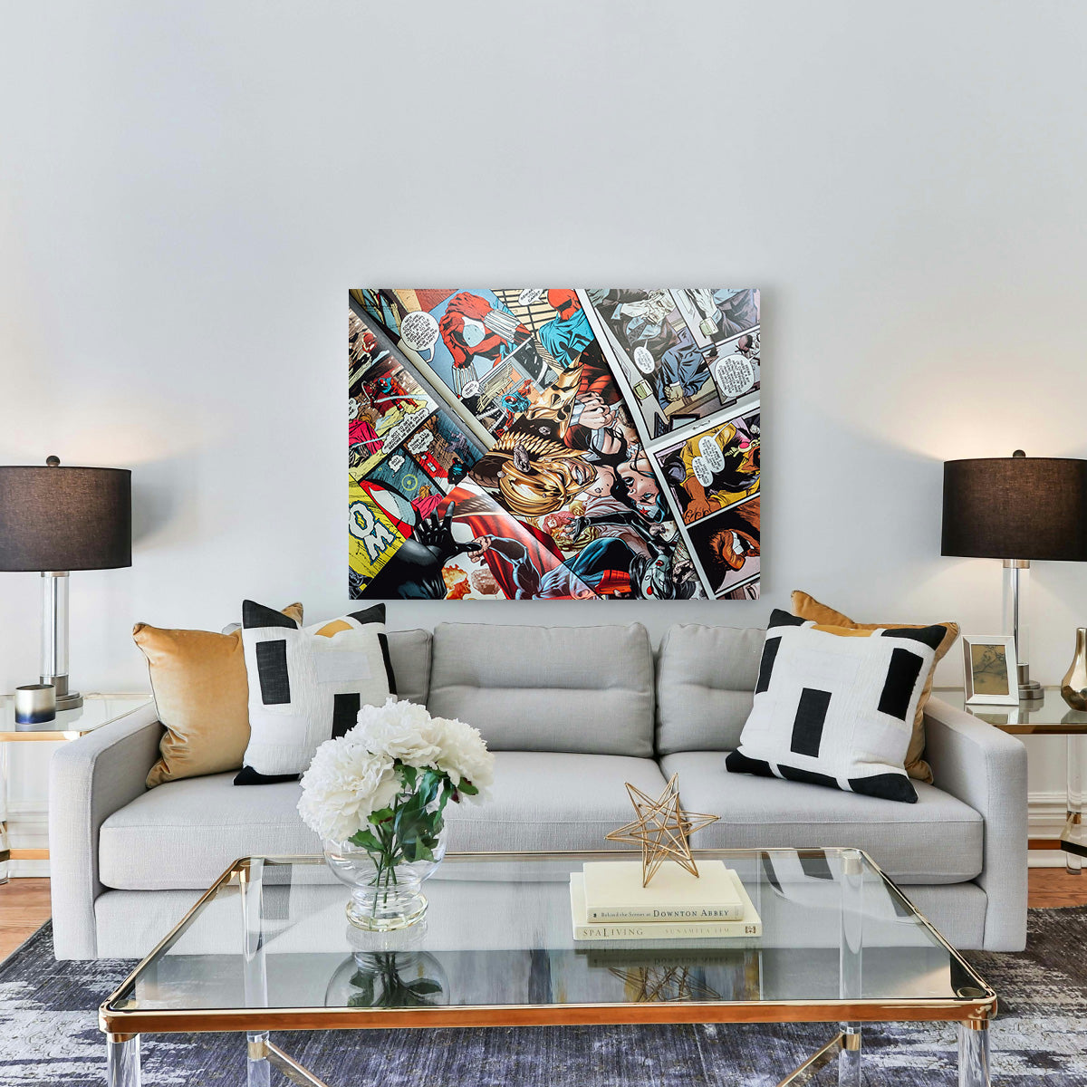 Open Comic Book Pages Wall Art