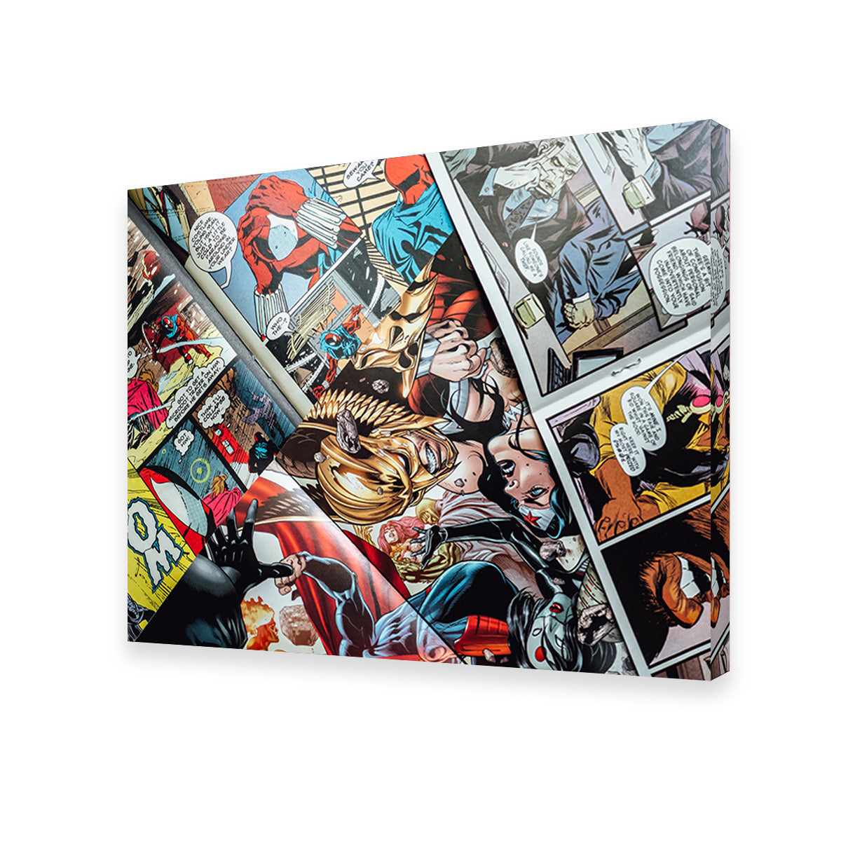 Open Comic Book Pages Wall Art