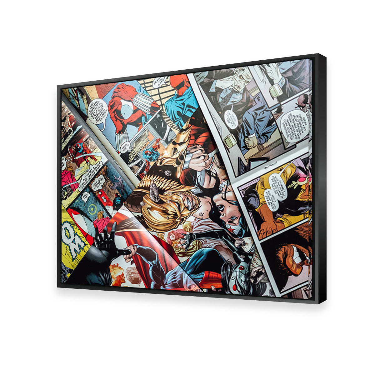 Open Comic Book Pages Wall Art